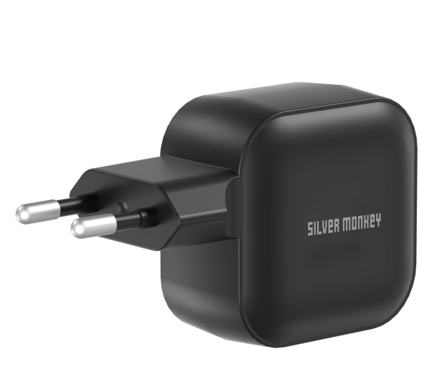 Silver Monkey Ładowarka GaN Smart Duo 48W PD Czarna - 1417247 - zdjęcie 7